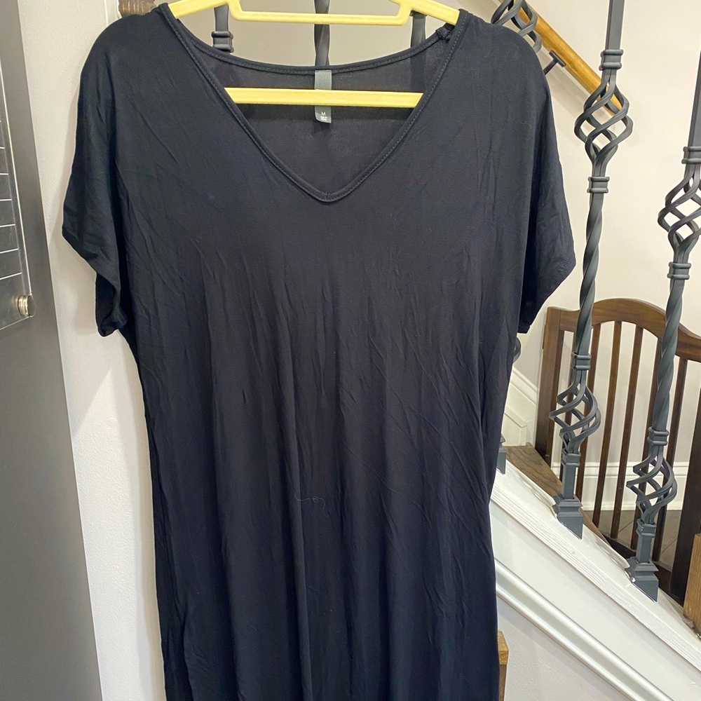 Ankle Length Black Dress